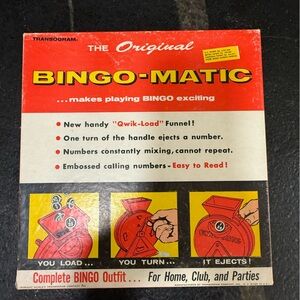 Vintage Bingo-Matic Game by Transogram — 1960s